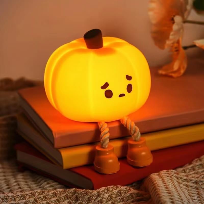 Luz Nocturna en Forma de Calabaza